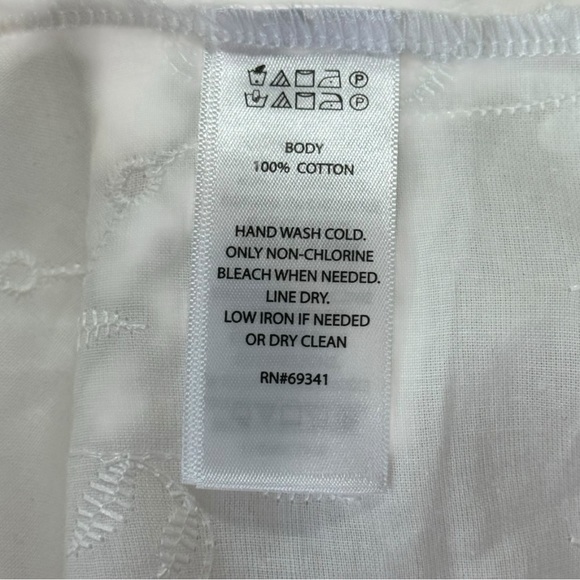 House of Harlow 1960 White Daisy Cotton Tie-Front Shrug Cover-Up One Size - Picture 8 of 8